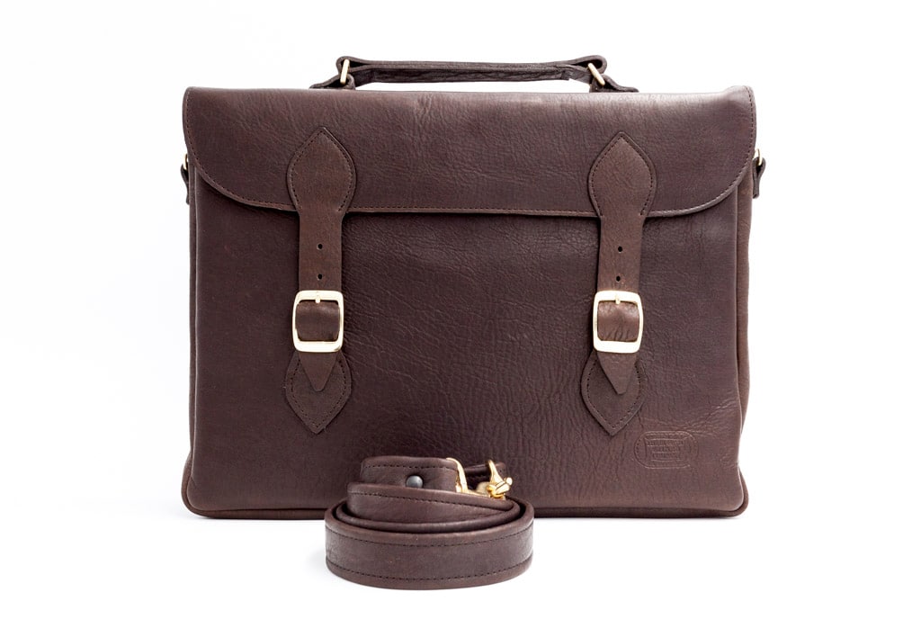 Leather Attache Case - Made In Usa