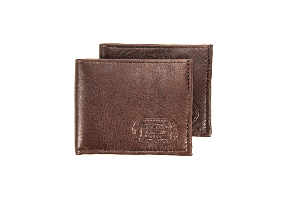 Mens Bifold Leather Wallet - Brown Mens Bifold Leather Wallet - Brown