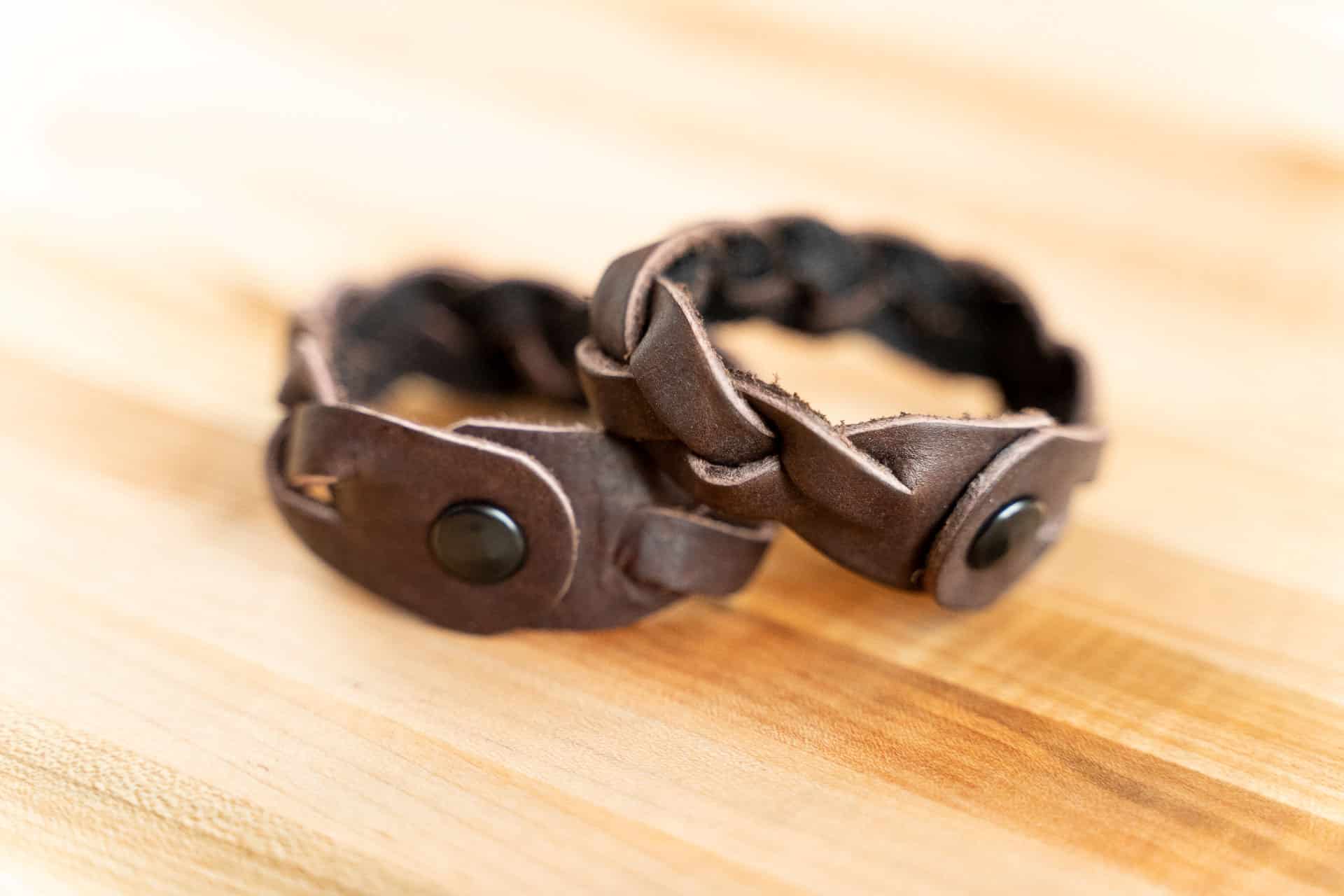 Buffalo Leather Friendship Bracelets - Made In Usa Buffalo Leather Friendship Bracelets - Made In Usa
