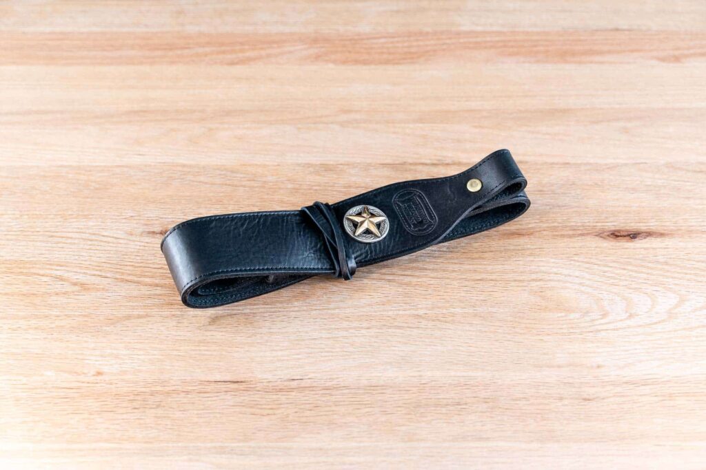 Leather-Rifle-Sling-Black-Texas-Star Leather Rifle Sling