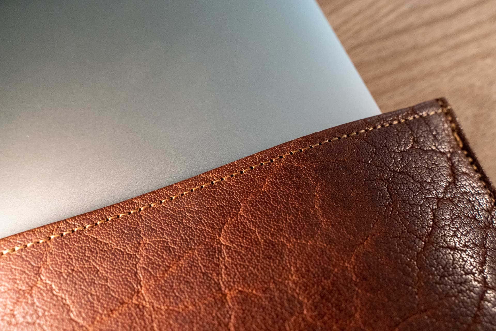 13 Inch Macbook Air Leather Sleeve In The Color American Chestnut Red 13 Inch Macbook Air Leather Sleeve In The Color American Chestnut Red