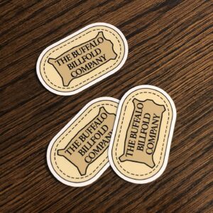 Buffalo Billfold Company Stickers 2x1 inch