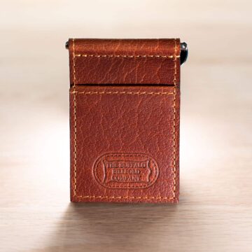 Leather Money Clip Wallet - Made In Usa