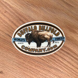 Worlds Finest Bison Leather Goods, Since 1972 - Buffalo Billfold Company Sticker